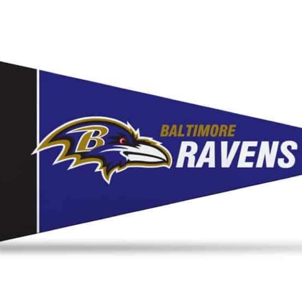💟 5 for $25 💟 NFL Baltimore Ravens Mini Pennant Flag